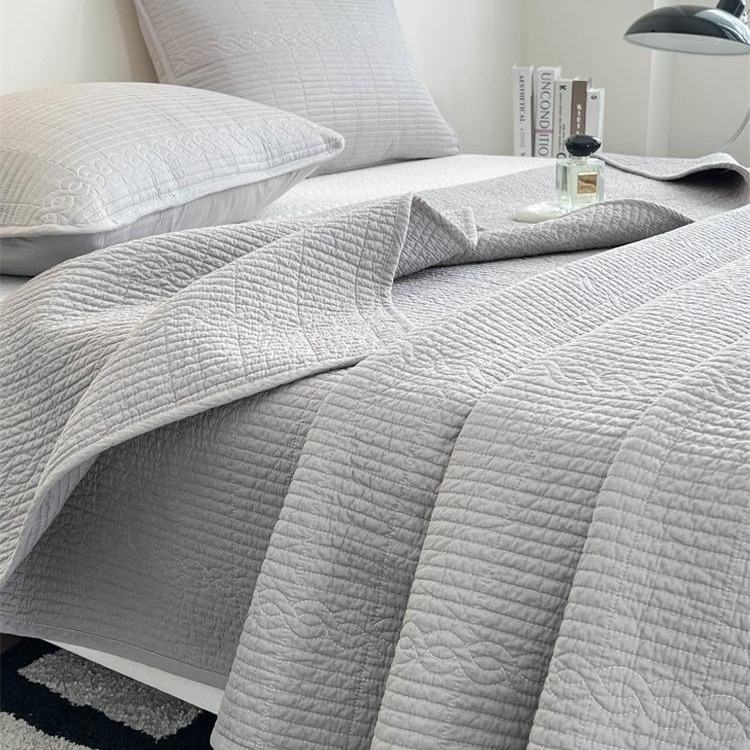 Puuvillane Tatami voodilinade komplekt, kahekülgne quiltitud, nelja aastaaja, kolm osa, twill kangas