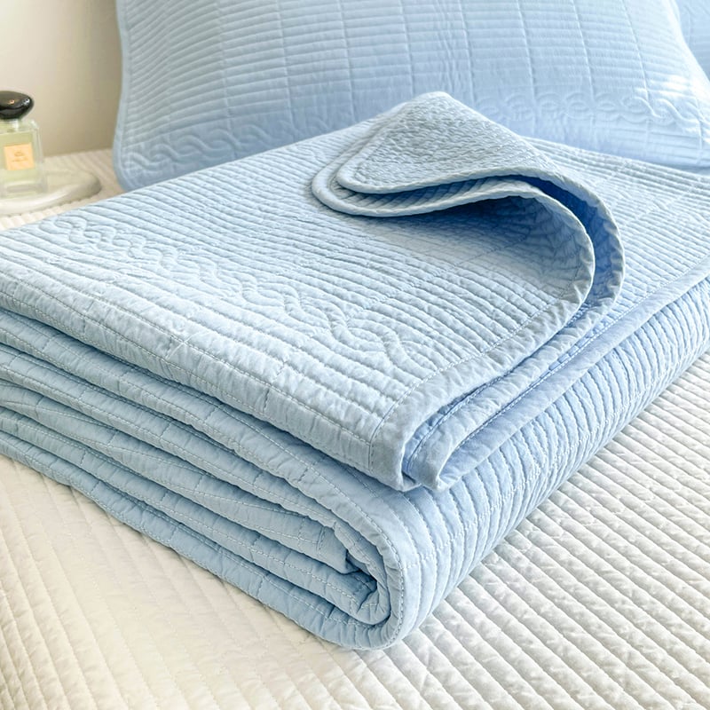 Puuvillane Tatami voodilinade komplekt, kahekülgne quiltitud, nelja aastaaja, kolm osa, twill kangas