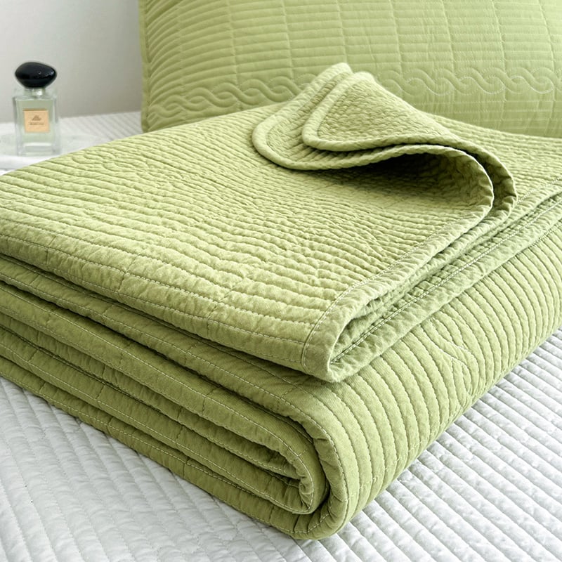 Puuvillane Tatami voodilinade komplekt, kahekülgne quiltitud, nelja aastaaja, kolm osa, twill kangas