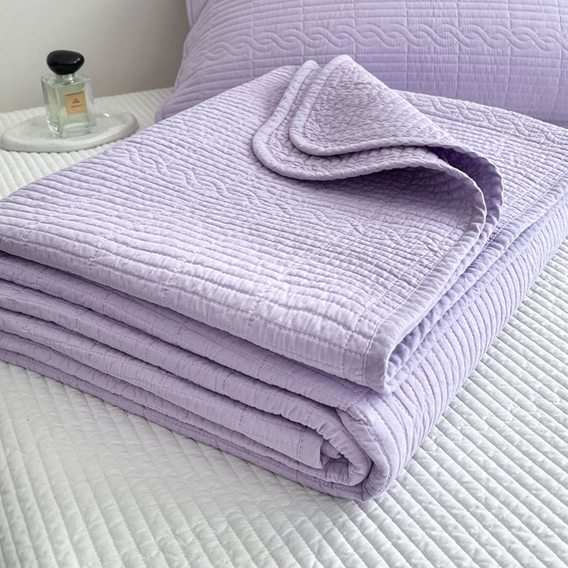 Puuvillane Tatami voodilinade komplekt, kahekülgne quiltitud, nelja aastaaja, kolm osa, twill kangas