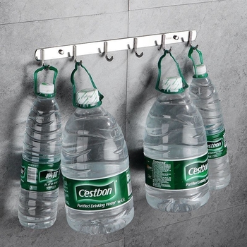 Ανοξείδωτες αυτοκόλλητες κρεμάστρες τοίχου – κουζίνα και μπάνιο, τοίχος χωρίς τρύπες, 3+ κρεμάστρες, φορτίο 30 kg+, Νέο κινεζικό στυλ