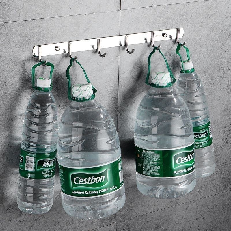 Ανοξείδωτες αυτοκόλλητες κρεμάστρες τοίχου – κουζίνα και μπάνιο, τοίχος χωρίς τρύπες, 3+ κρεμάστρες, φορτίο 30 kg+, Νέο κινεζικό στυλ