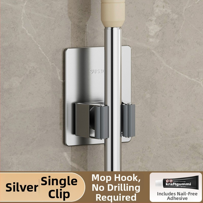 Pašlīmējošs āķis mopam un veļasējam vannas istabai — nerūsējošs tērauds, Jinlongda, 60-70 g, stils: jauns ķīniešu stils