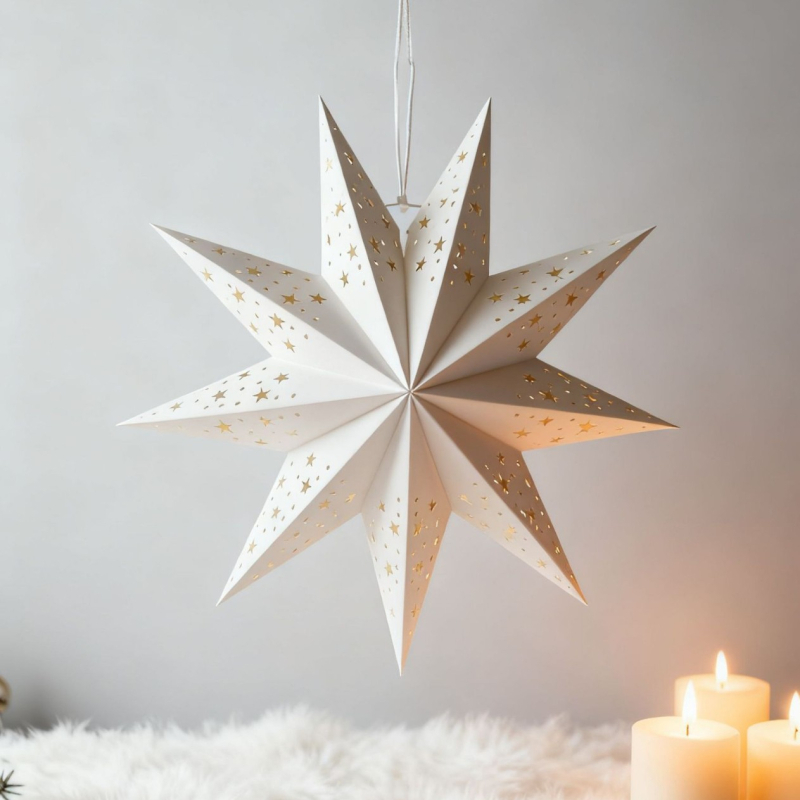 Papīra laterna ar ārpuszemes formas izskatu, Nordic/INS stils, Hefei Yixing Arts & Crafts zīmols, dekorācijai