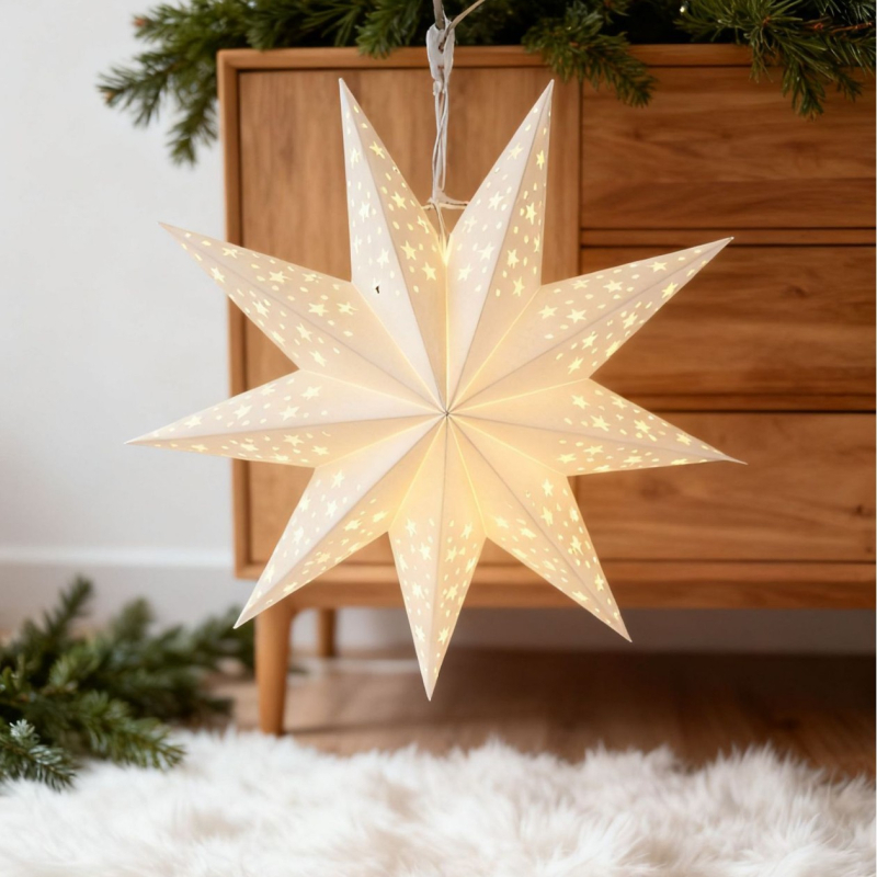 Papīra laterna ar ārpuszemes formas izskatu, Nordic/INS stils, Hefei Yixing Arts & Crafts zīmols, dekorācijai