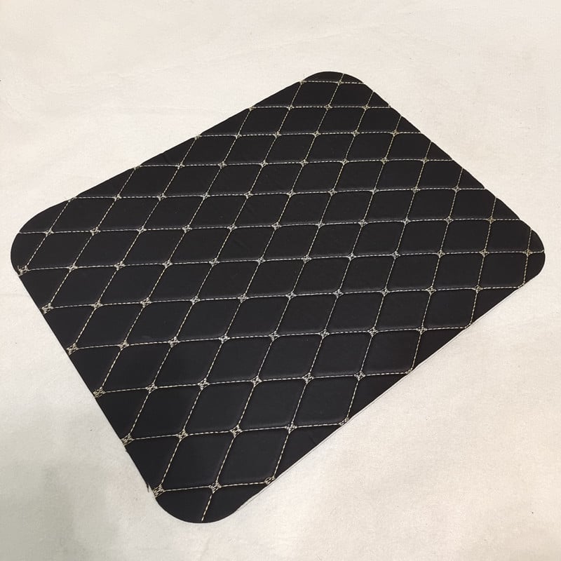 Δερμάτινο προστατευτικό πίσω από το κάθισμα αυτοκινήτου με μοτίβο λογότυπου μάρκας – καθολική προστασία για το πίσω κάθισμα, προστασία από βρωμιά και φθορά