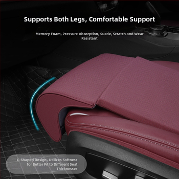 PU autoistme padi pikendatud jala toe jaaga juhile ja eesreisijale, libisemiskindel, pikk padi