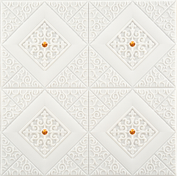 3D kinnitatav seina kleebis ananassvõrgustikuga, XPE vahustatud materjal, veekindel, 1 tk, dekoratiivne seinakatte