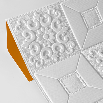 3D kinnitatav seina kleebis ananassvõrgustikuga, XPE vahustatud materjal, veekindel, 1 tk, dekoratiivne seinakatte