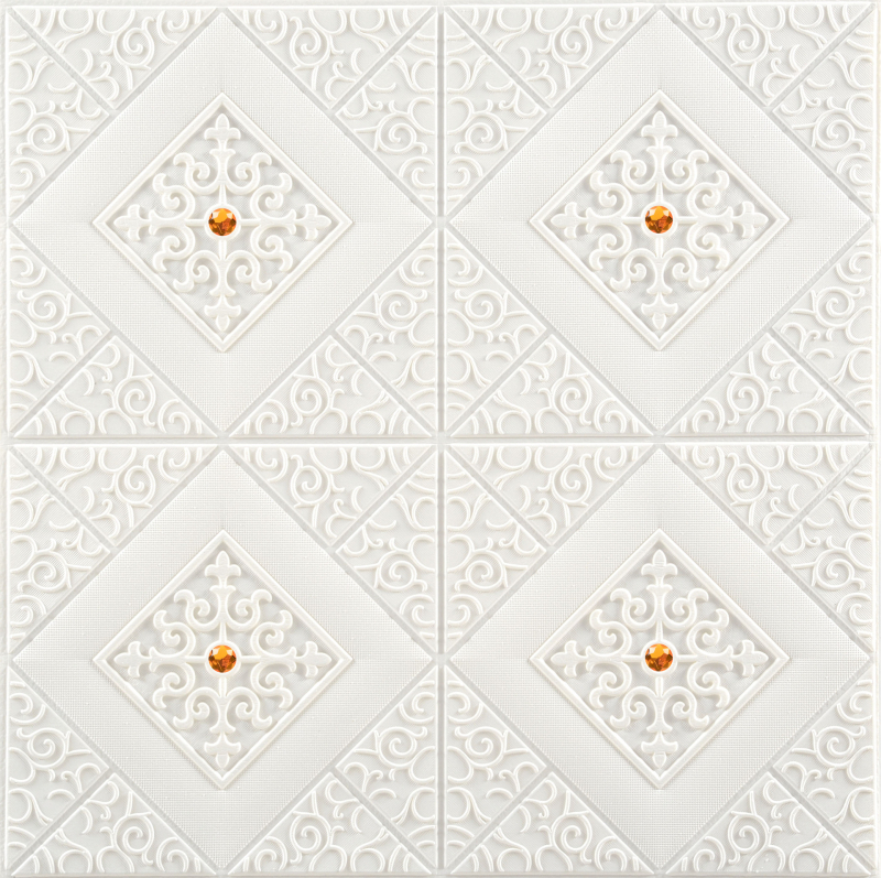 3D kinnitatav seina kleebis ananassvõrgustikuga, XPE vahustatud materjal, veekindel, 1 tk, dekoratiivne seinakatte