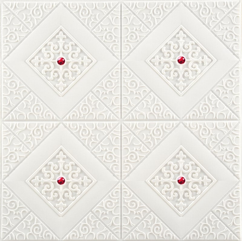 3D kinnitatav seina kleebis ananassvõrgustikuga, XPE vahustatud materjal, veekindel, 1 tk, dekoratiivne seinakatte