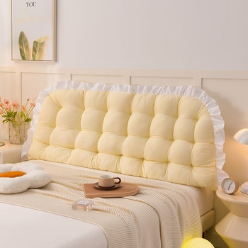 Gultas galvas atbalsta spilvens — mīksts muguras atbalsts spilvens, kokvilna, vienkrāsains raksts, Ins stils, bez pielāgojumiem, guļamistabai