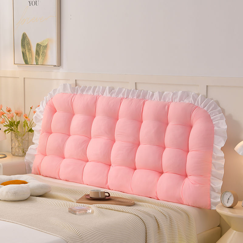 Gultas galvas atbalsta spilvens — mīksts muguras atbalsts spilvens, kokvilna, vienkrāsains raksts, Ins stils, bez pielāgojumiem, guļamistabai