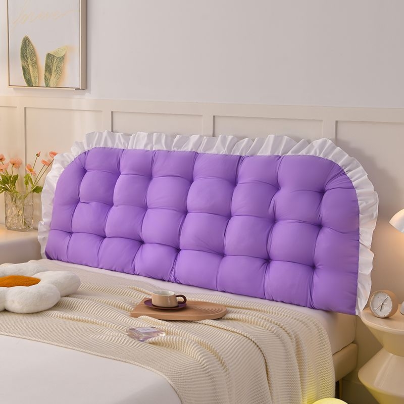 Gultas galvas atbalsta spilvens — mīksts muguras atbalsts spilvens, kokvilna, vienkrāsains raksts, Ins stils, bez pielāgojumiem, guļamistabai