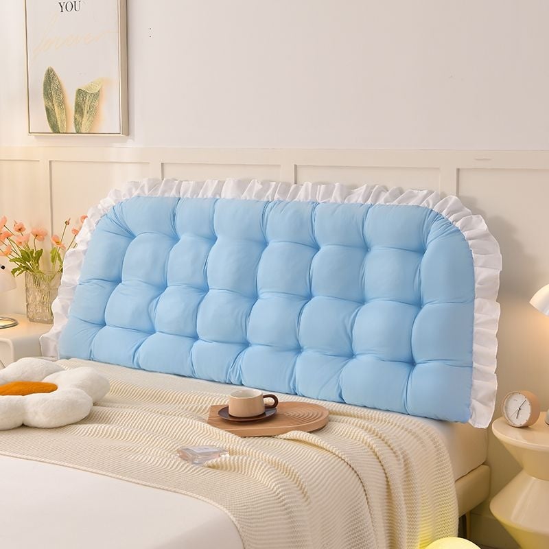 Gultas galvas atbalsta spilvens — mīksts muguras atbalsts spilvens, kokvilna, vienkrāsains raksts, Ins stils, bez pielāgojumiem, guļamistabai