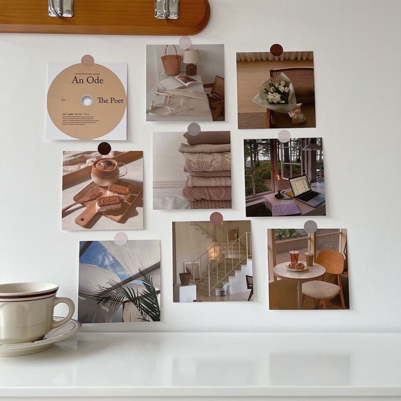 Kolmemõõtmeline seina kleebis – puidumustriga, alumiiniumi foolium, tulekindel, etniline/peegliga stiil, dekoratiivne sein fotofondiks