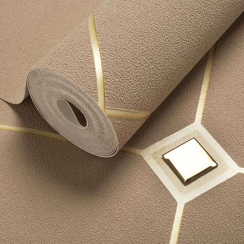 Paper Luxury mittekuduv kangas televizii tausta tapeediks, rombusmuster, seina kangas, kerge luksus stiil