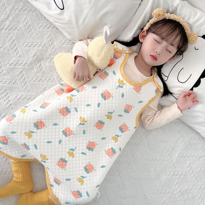 Beebi magamiskott kõhu kaitsega – puuvillane kate, polüester täidis