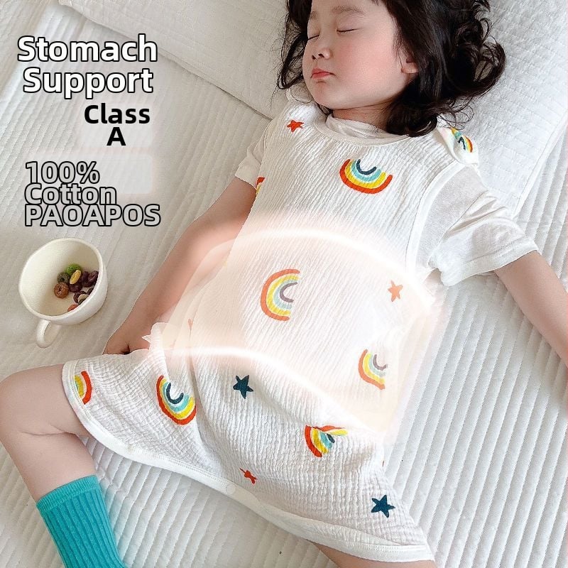 Beebi magamiskott kõhu kaitsega – puuvillane kate, polüester täidis