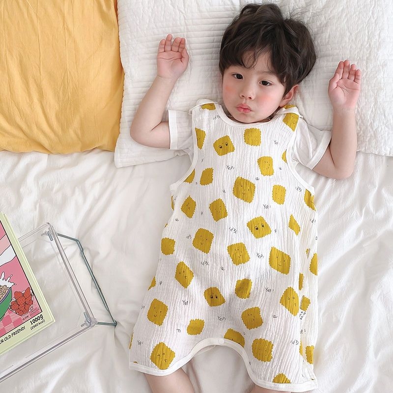 Beebi magamiskott kõhu kaitsega – puuvillane kate, polüester täidis