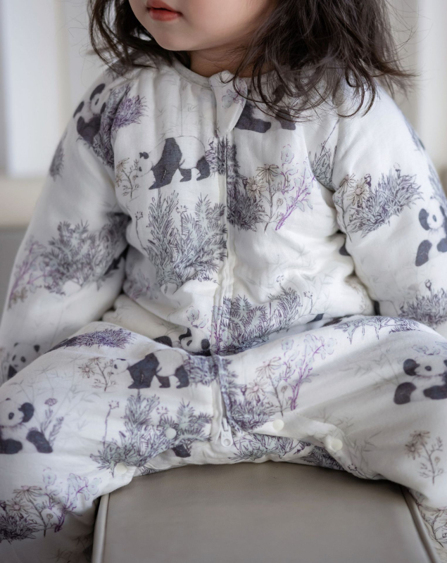 Dječji sleeping bag od bambusovih vlakana, podstava od bambusovih vlakana, punilo poliester, debeo, pogodan za zimu, proljeće i jesen, uzorak životinja
