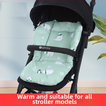 Памучна подложка за детска количка, дебела четирисезонна възглавничка за гръб, универсална за столчета за хранене