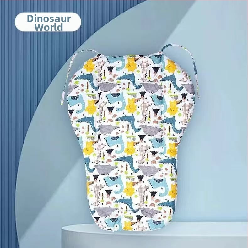 Памучна подложка за детска количка, дебела четирисезонна възглавничка за гръб, универсална за столчета за хранене
