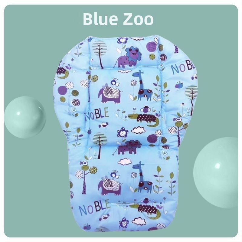 Памучна подложка за детска количка, дебела четирисезонна възглавничка за гръб, универсална за столчета за хранене