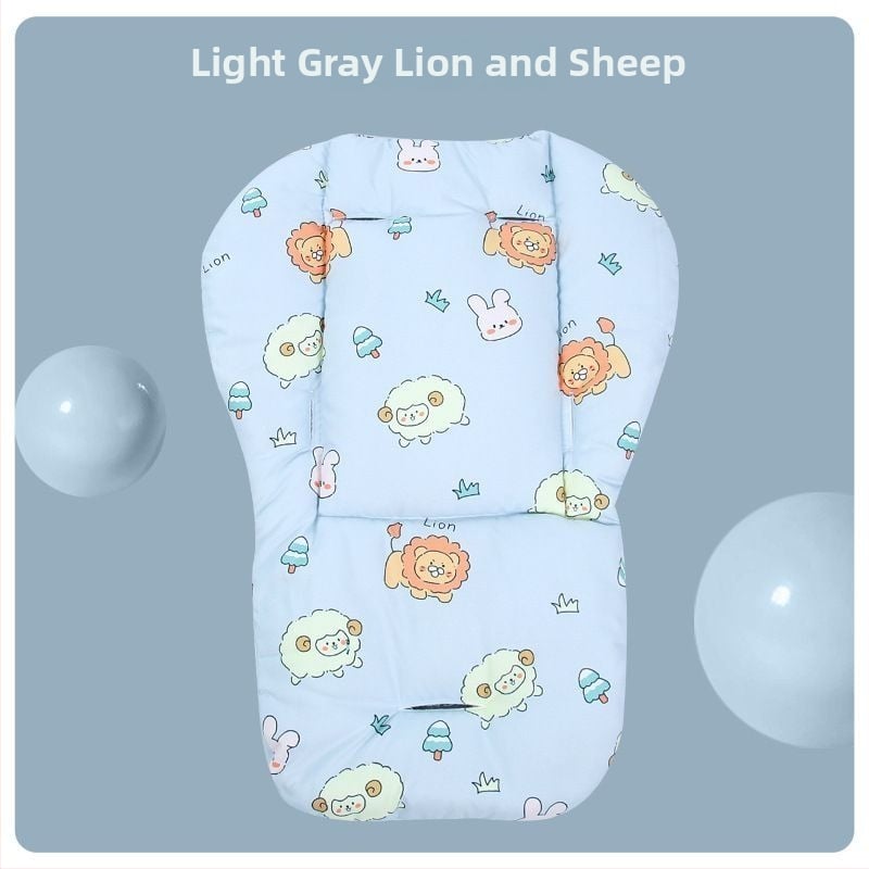 Памучна подложка за детска количка, дебела четирисезонна възглавничка за гръб, универсална за столчета за хранене