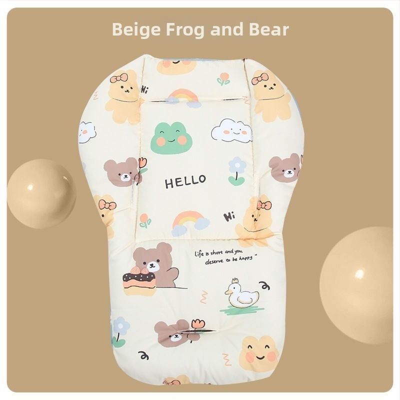 Памучна подложка за детска количка, дебела четирисезонна възглавничка за гръб, универсална за столчета за хранене