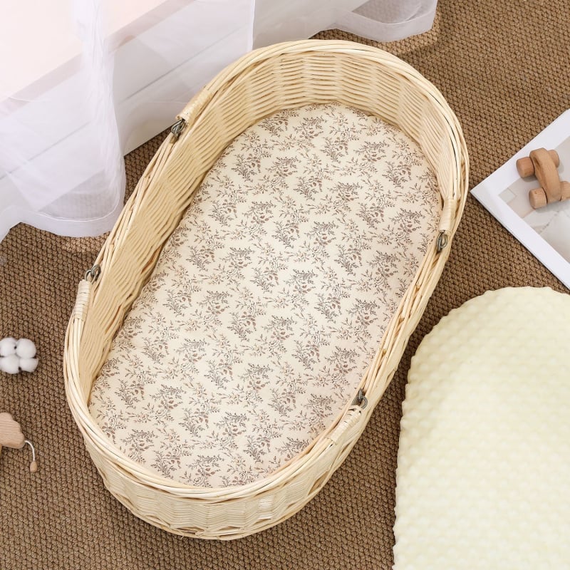 Бебешка мат за люлка, марля, мека и топла, противохлъзгаща се, персонализируема, подходяща за възраст 1–2 години