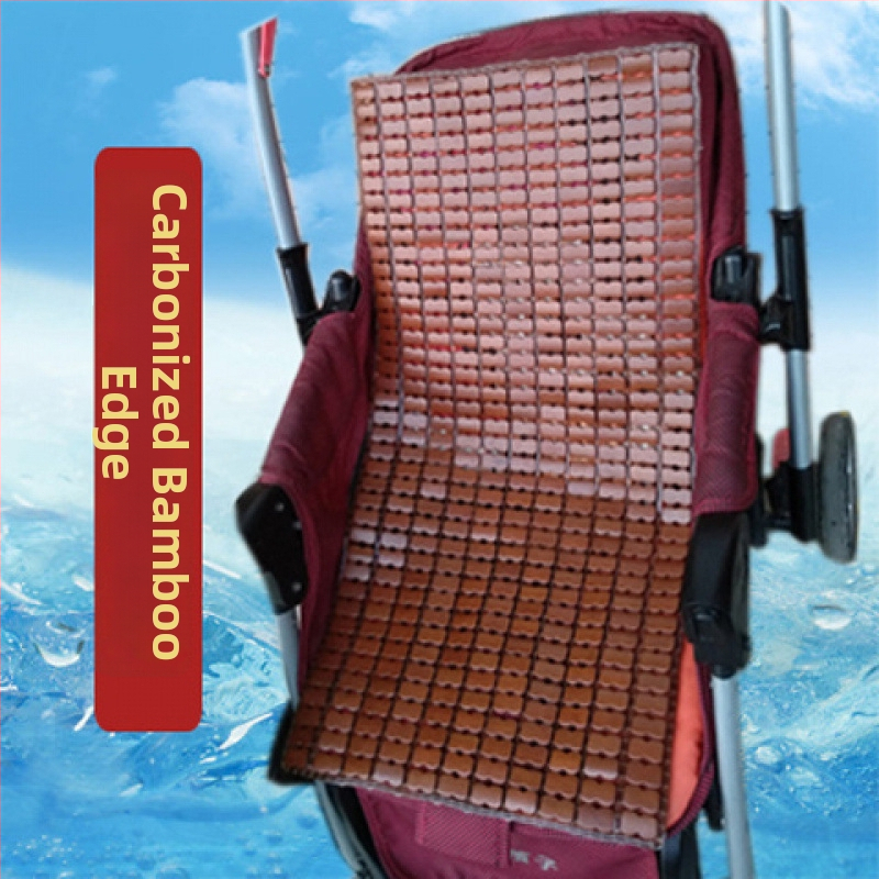 Бебешка подложка за количка от бамбукови влакна, дишаща, летна употреба