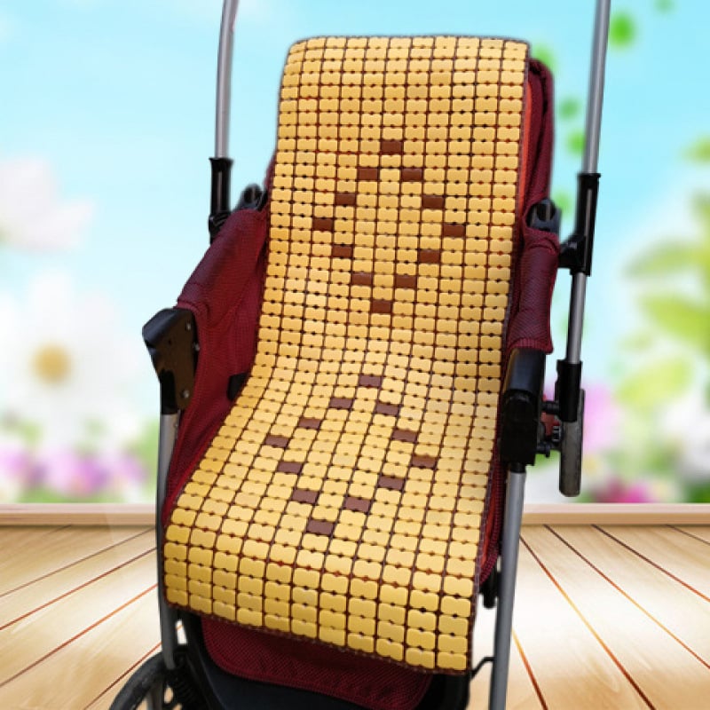 Бебешка подложка за количка от бамбукови влакна, дишаща, летна употреба