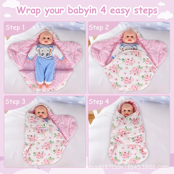 Бебешки завиващ мат, подплатен, памук, за деца 0–12 месеца