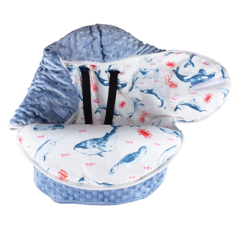 Бебешки завиващ мат, подплатен, памук, за деца 0–12 месеца