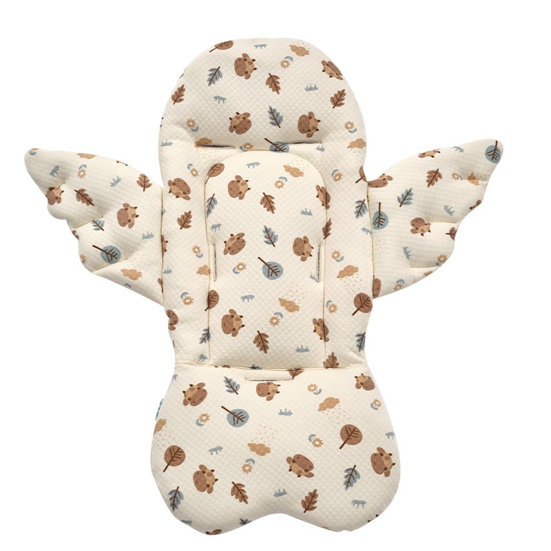 Nan Baby подложка за количка и столче за хранене за бебета 0–12 месеца, персонализираема, ангелски стил, материал: въздушен памук + коприна нишка + ice silk