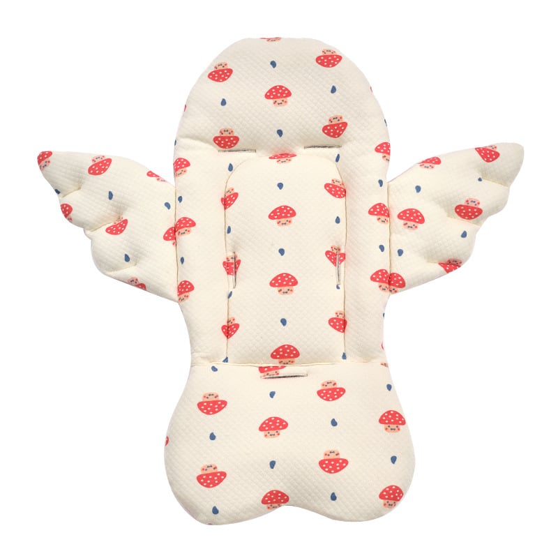 Nan Baby подложка за количка и столче за хранене за бебета 0–12 месеца, персонализираема, ангелски стил, материал: въздушен памук + коприна нишка + ice silk