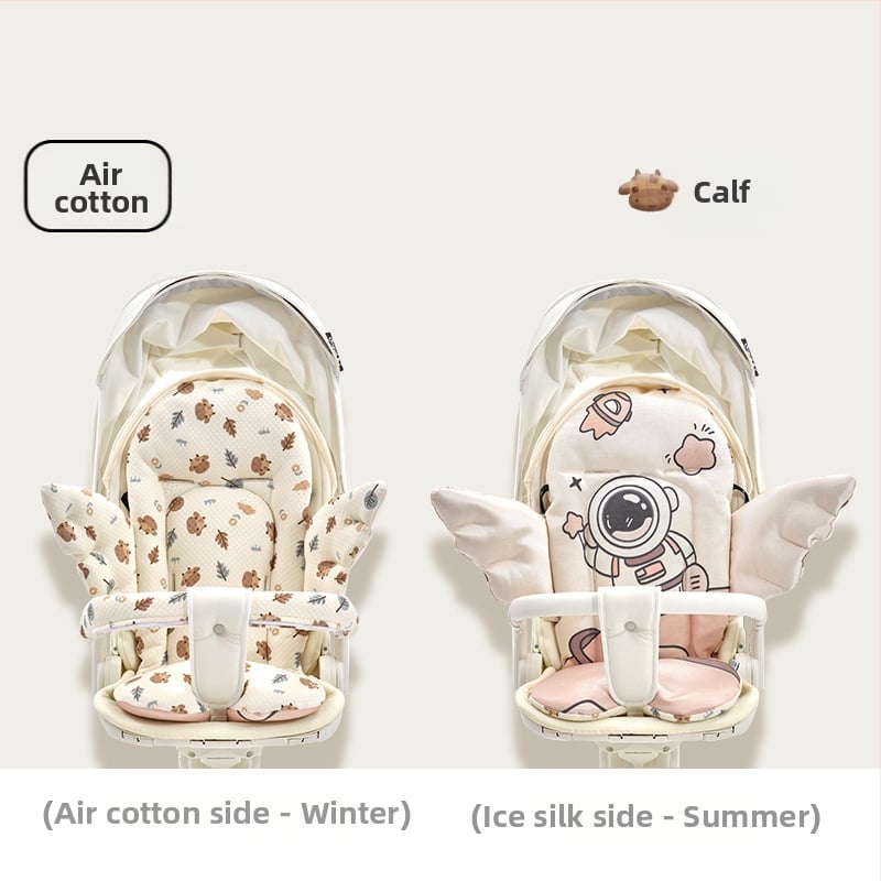 Nan Baby подложка за количка и столче за хранене за бебета 0–12 месеца, персонализираема, ангелски стил, материал: въздушен памук + коприна нишка + ice silk