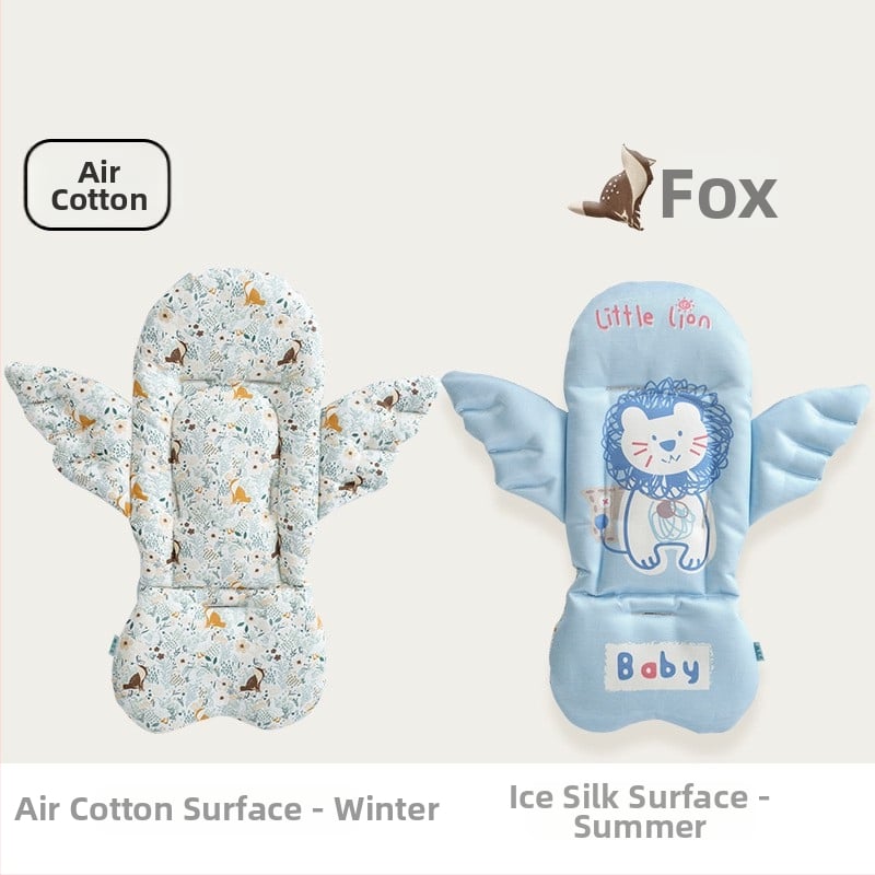 Nan Baby подложка за количка и столче за хранене за бебета 0–12 месеца, персонализираема, ангелски стил, материал: въздушен памук + коприна нишка + ice silk