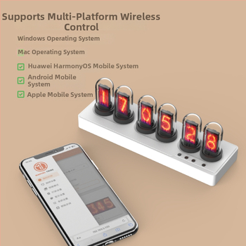 Laudlaik kell, millel on ilmaennustus, äratus, kalendris, nädala kuvade ning nutikas stseenirežiim (LED-ekraan, välistoide, elektrooniline liikumine, ABS-korpus, orgaanilise klaasi näidik)
