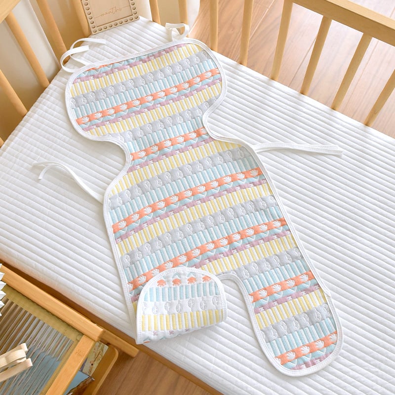 Подложка за седалка на детска количка – памучна, за бебета 0–2 г