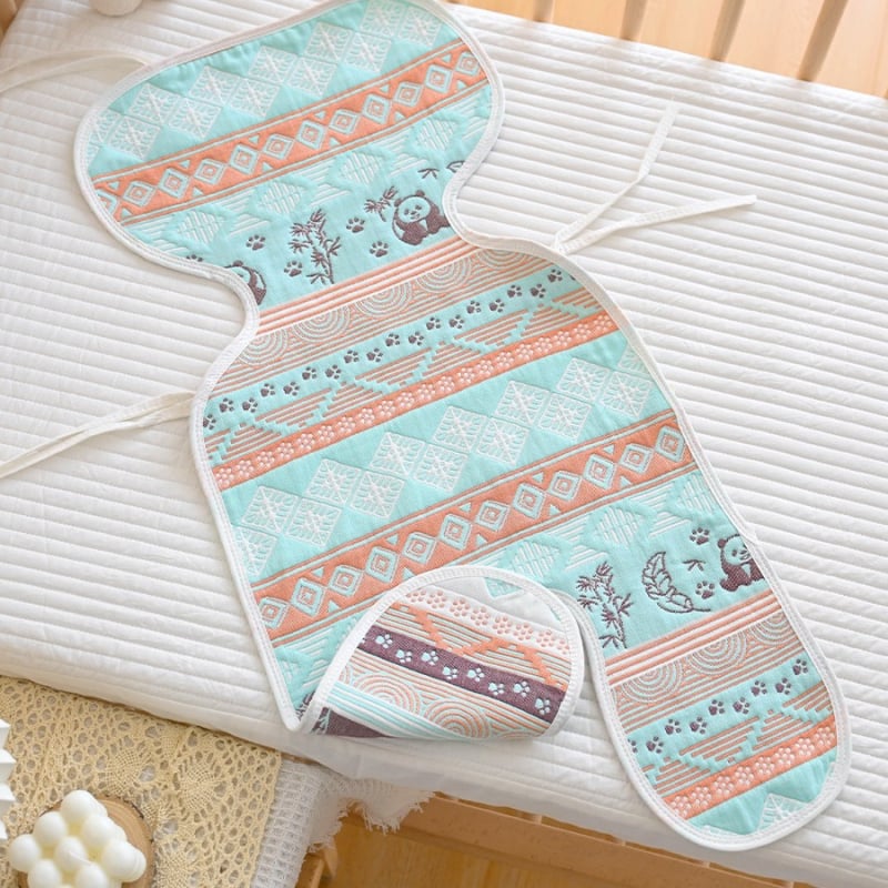 Подложка за седалка на детска количка – памучна, за бебета 0–2 г