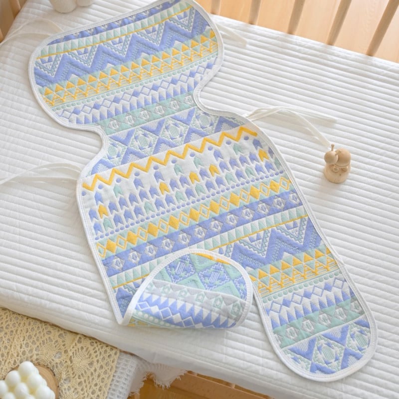 Подложка за седалка на детска количка – памучна, за бебета 0–2 г