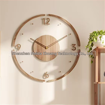 Nordliku stiilis ümmargune seina kell, akrüül cifriku ning numbritega, analoogne kuvamine, kvartsliikumine, ühekülgne, sobib elutuppa või tööruumi