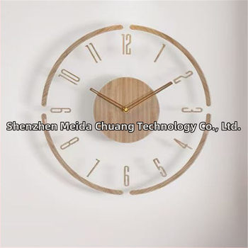 Nordliku stiilis ümmargune seina kell, akrüül cifriku ning numbritega, analoogne kuvamine, kvartsliikumine, ühekülgne, sobib elutuppa või tööruumi