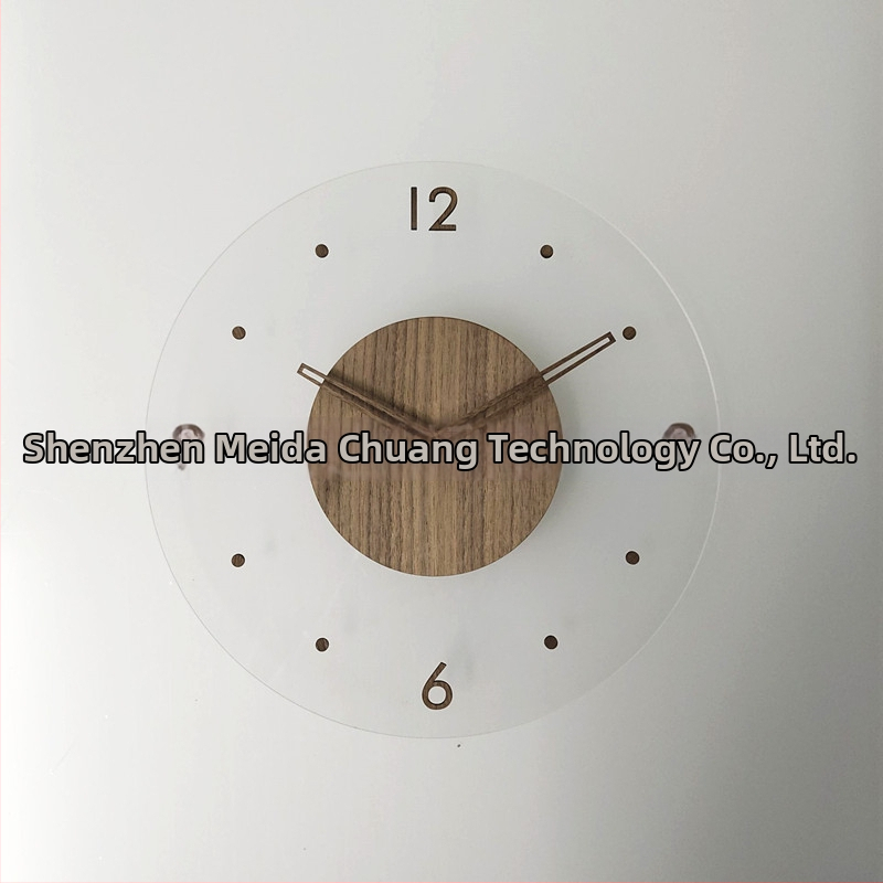 Nordliku stiilis ümmargune seina kell, akrüül cifriku ning numbritega, analoogne kuvamine, kvartsliikumine, ühekülgne, sobib elutuppa või tööruumi