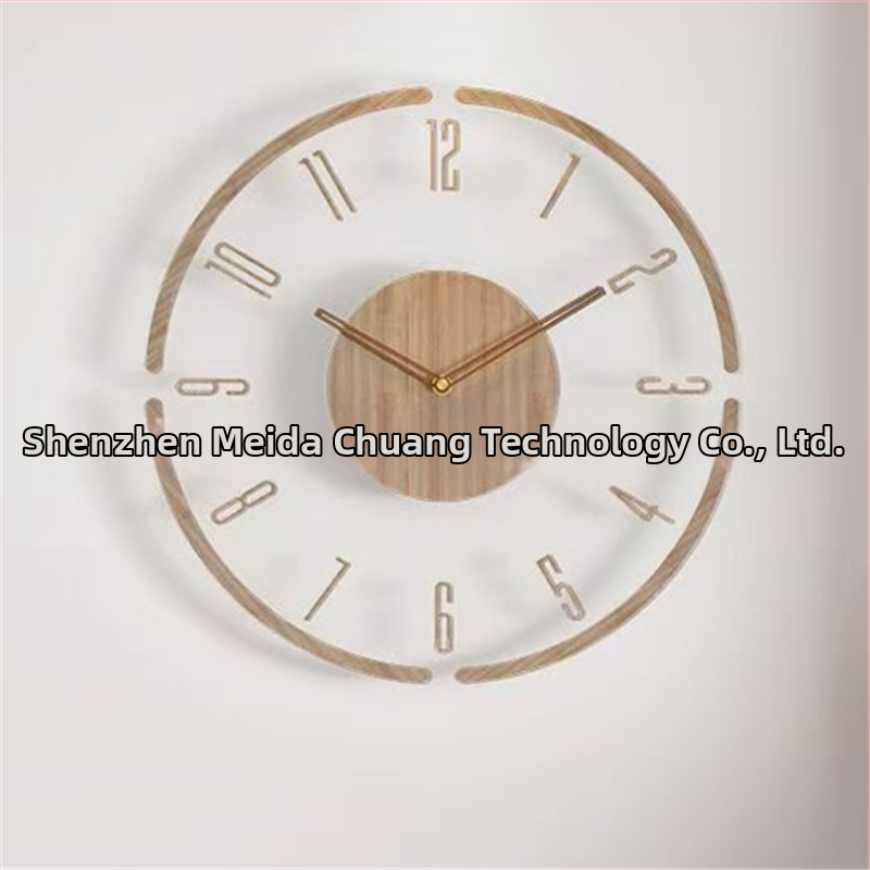Nordliku stiilis ümmargune seina kell, akrüül cifriku ning numbritega, analoogne kuvamine, kvartsliikumine, ühekülgne, sobib elutuppa või tööruumi