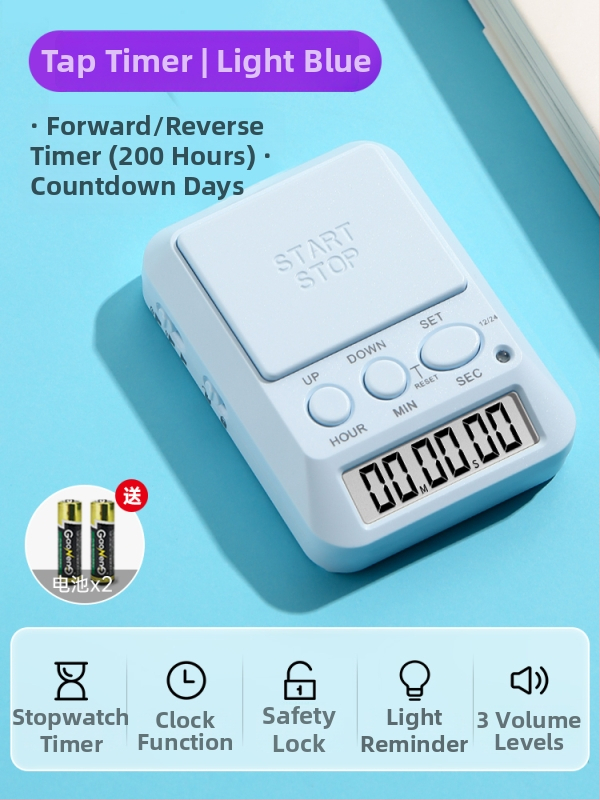 Mehaaniline liikumine; analoogne näidik; ümmargune kuju; toidetakse patareidega