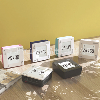 DIY kohandatav flip-taimer — kvartsliikumine, LCD-ekraan, ruudukujuline korpus, alarm ja helendav funktsioon