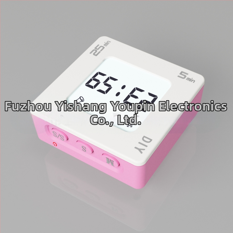 DIY kohandatav flip-taimer — kvartsliikumine, LCD-ekraan, ruudukujuline korpus, alarm ja helendav funktsioon